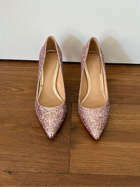 Cute Pink Sparkly Badgley Mischka Heels - Size 7
